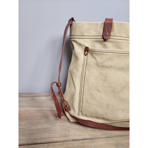 Madewell Distressed Canvas Tote Bag 12" - Picture 4 of 13